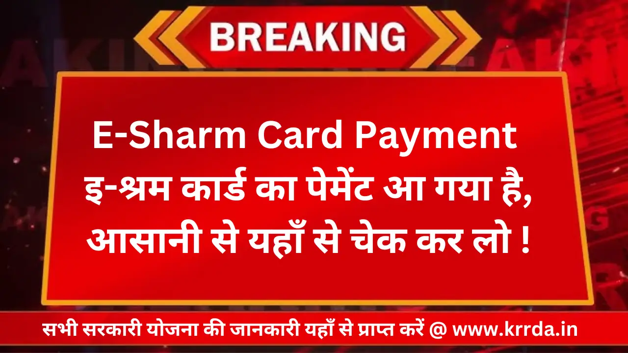 e-sharm card payment status check