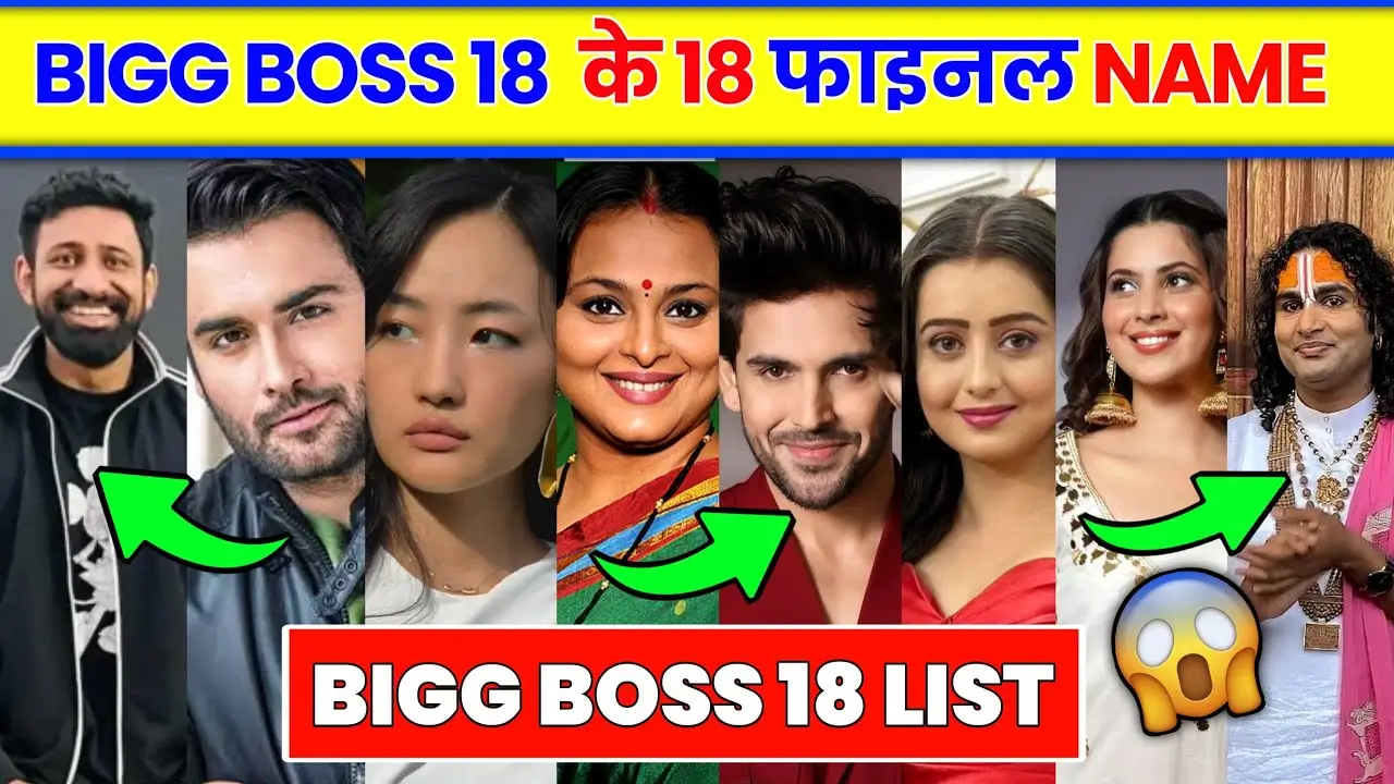 Bigg boss 18 Contestants Final List 2024