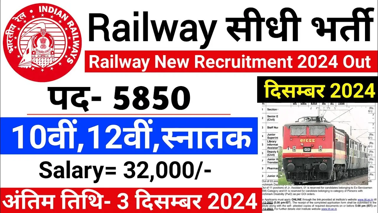 Railway Job Vacancy 2024