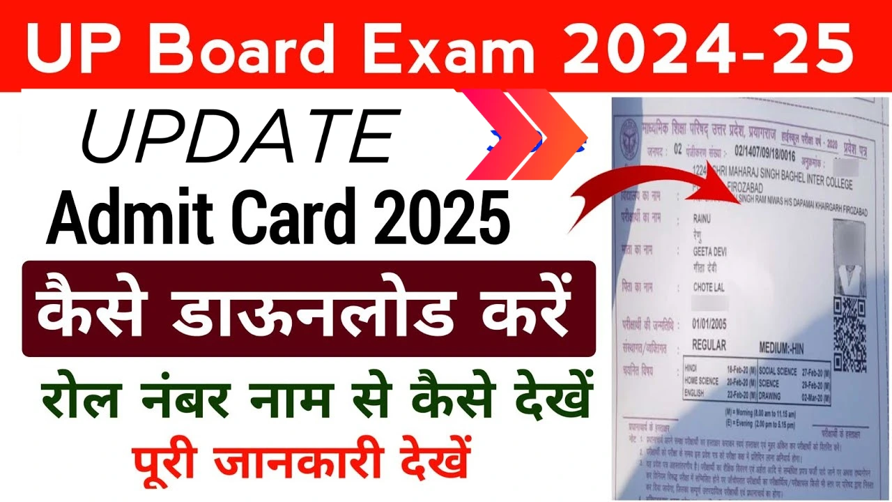 UP Board Exam Admit Card