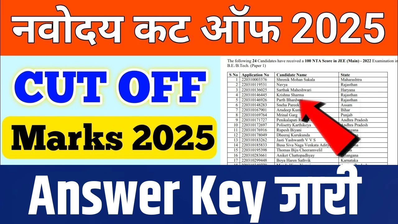 Navodaya answer key out