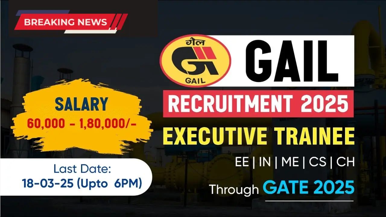 "GAIL Recruitment 2025, No Exam Govt Job, Direct Selection, High Salary Job, Apply Online for GAIL Vacancy"