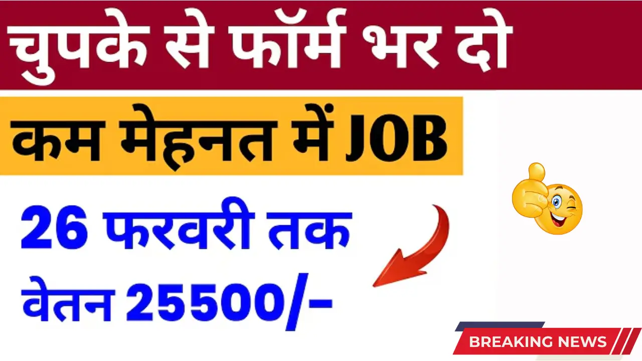 "Government Job Recruitment 2025, Apply Before 26 Feb, New Vacancy Updates"