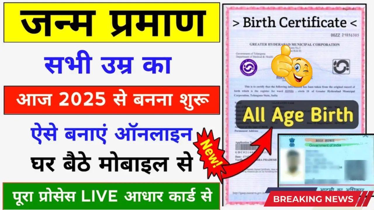 Birth Certificate Online 2025 – Apply, Check Status & Download Easily