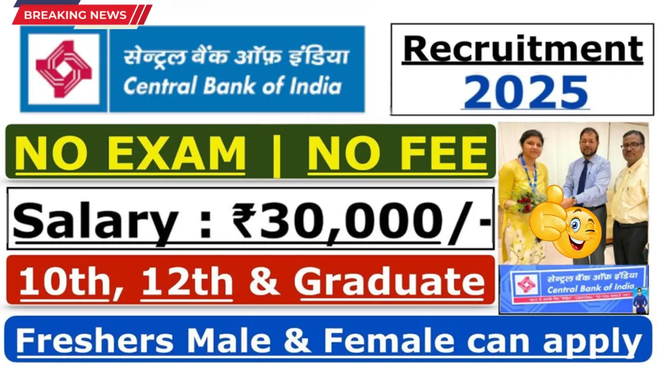 Central Bank of India Recruitment – Apply Now for Latest Vacancy 2025