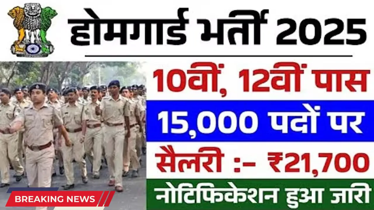 Home Guard Recruitment 2025 – Apply Now for 10th & 12th Pass Govt Job