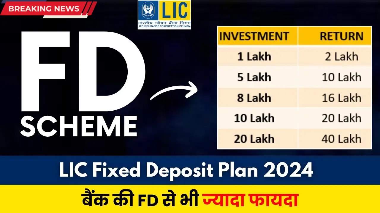 LIC FD Plan 2024 – High Interest, Safe Investment, Fixed Deposit Benefits