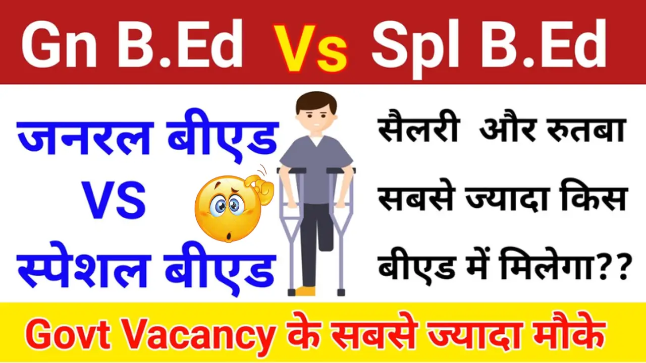 Special B.ED vs B.ED – Key Differences, Career Scope & Full Details